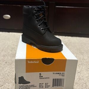 Timberland Kids Black Waterproof Boots